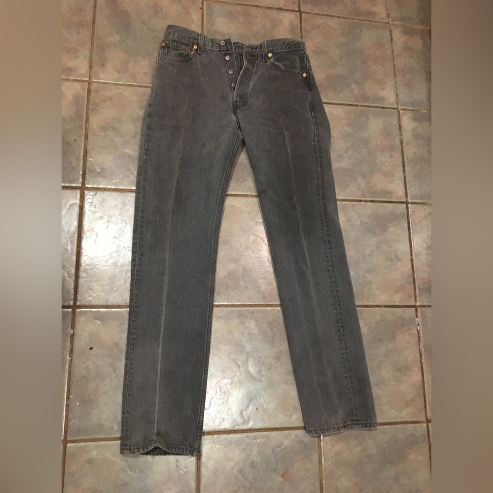 Mens black Levi’s 501 jeans